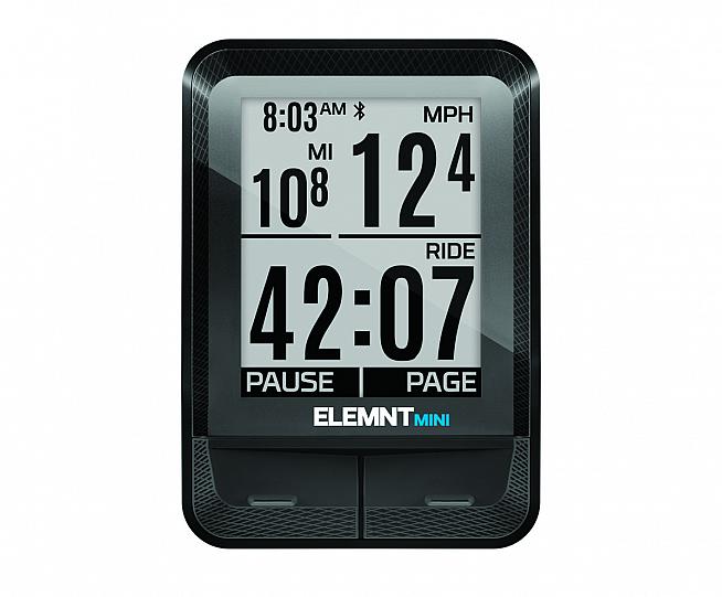 The Wahoo ELEMNT MINI pairs with your smartphone to display a range of cycling data while you ride.