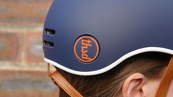 The helmet's USP is a pop-out section that lets you lock your helmet to your bike.