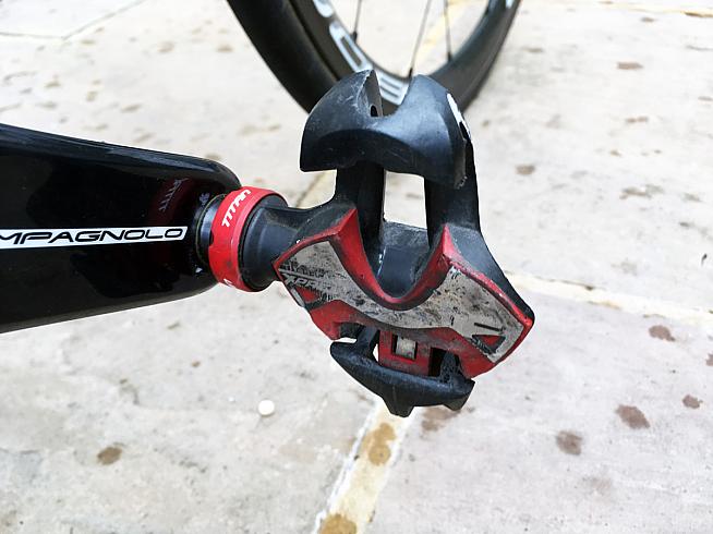 After 18 months' use the pedals show signs of wear but performance is unaffected.