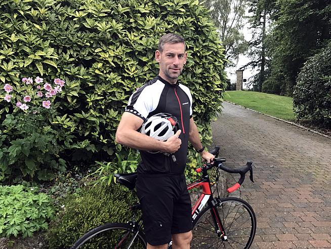 Rory Delap: Set to throw his bike over the finish line?