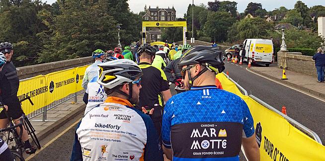 Ready for the off in Peebles. Photo: OllyTownsend