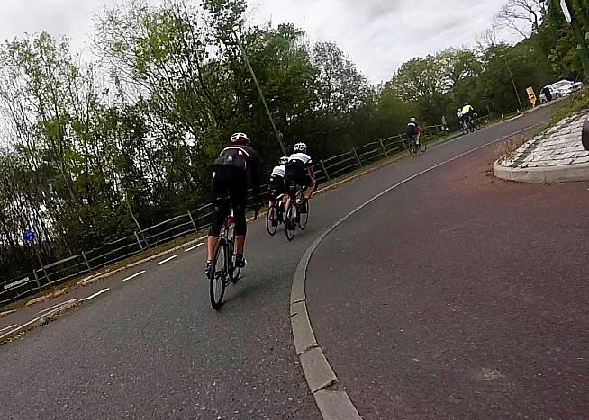 High speed thrills aplenty as the course undulates up and down the Surrey Hills.