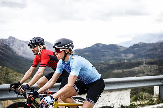 The Pro Air Red Stripe Jersey (Mens) and HC Jersey Blue Hex (Womens) from Le Col.