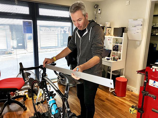 Proper bike fit expert Ross runs the rule over Dave's Colnago setup.