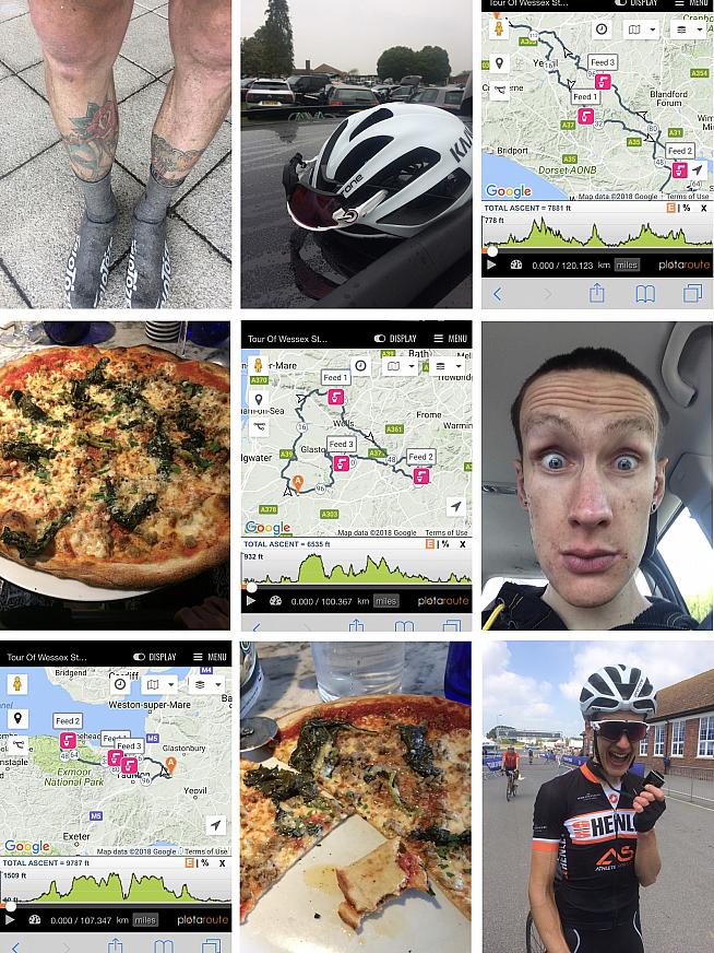 Filth and pizza. Jim's happy memories from the 2018 Tour.