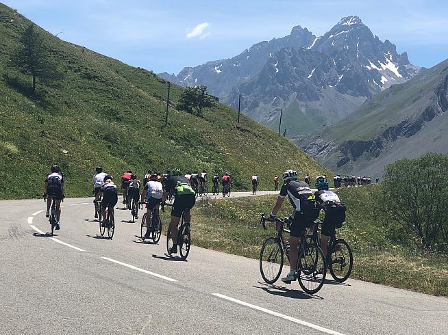 Riders on the Galibier. This year's Marmotte has been moved to 5 September.