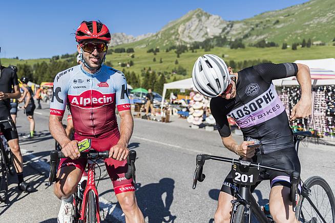 Katusha Alpecin's Nathan Haas wrote afterwards about finding unexpected inspiration in this gran fondo.