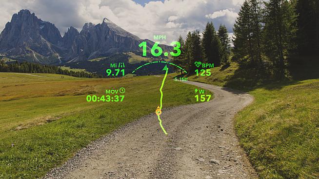 View ride metrics like speed and power and even navigate using the Raptor's in-vision display.