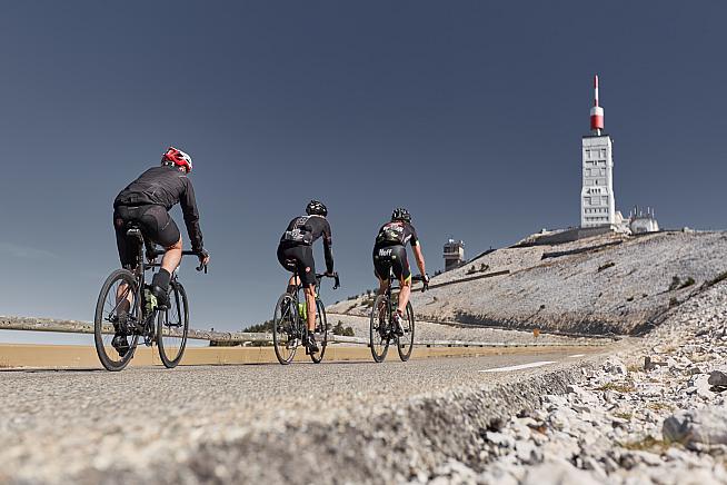 Riders approach the iconic summit of Mont Ventoux. Photo: Olivier Borgognon