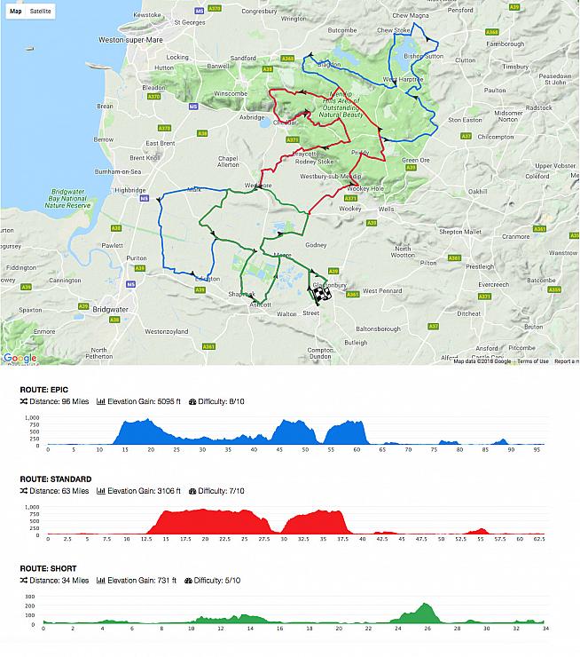 Paul rode the epic course taking in three of the Mendips' iconic climbs.
