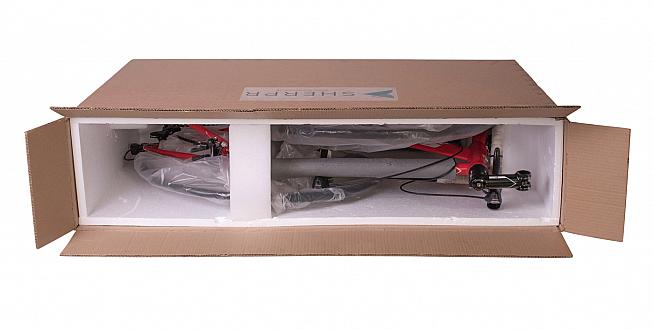 The foam lined standard box is designed to keep your bike secure in transit.