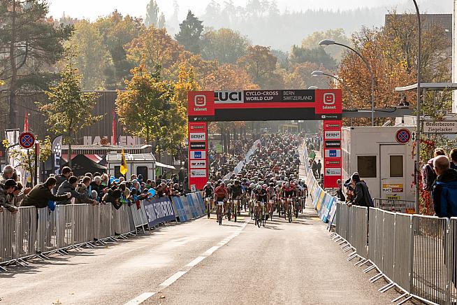 180 riders set off on the 2018 Gravel Ride & Race. Photo: Sam Buchli