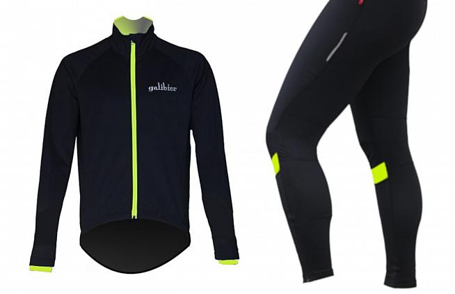 Galibier's Mistral jacket and winter tights provide a strong line of defence against adverse weather.