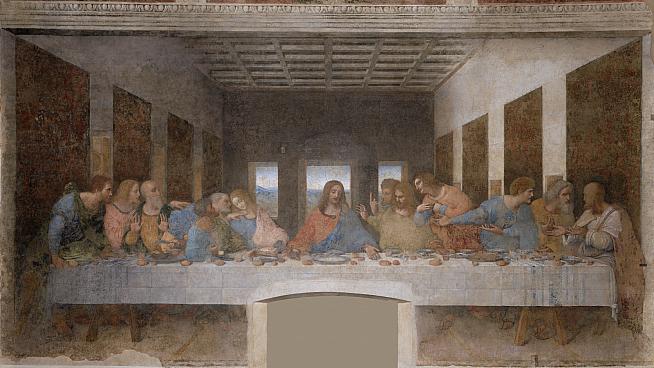 The original: Leonardo da Vinci's Last Supper. He didn't invent the bicycle by the way!