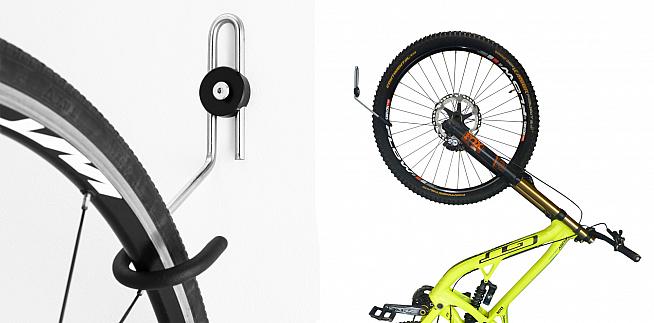 The GearHooks hangers are rated to 20kg and suitable for road and mountain bikes.