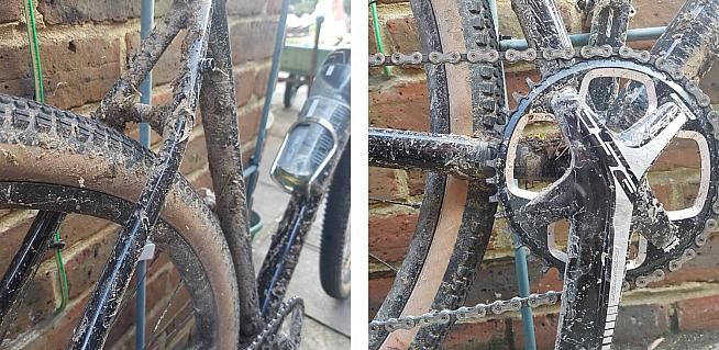 A single chainring and plenty of clearance for wide tyres.