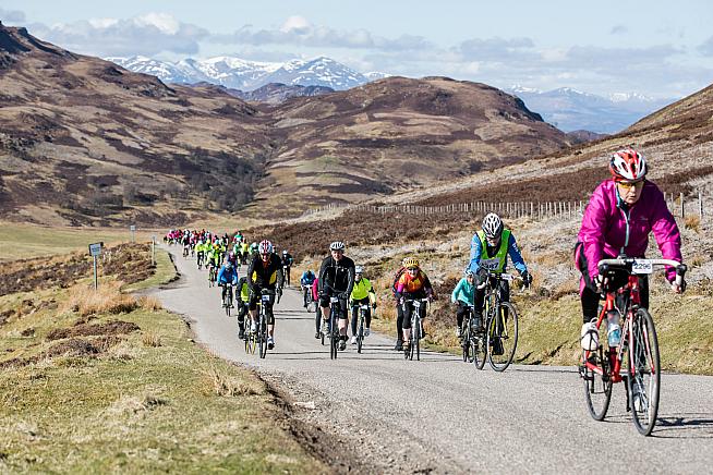 Hold my pint: Riders take a shot at KOM glory on the Etape Loch Ness.