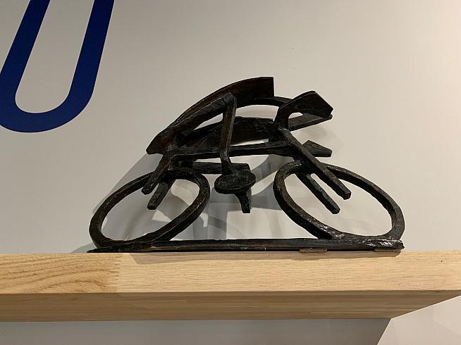 Johan Museeuw's Tour of Flanders trophy is also on display