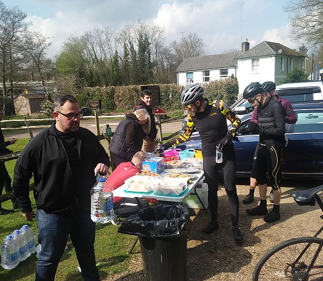 Feed station scenes.