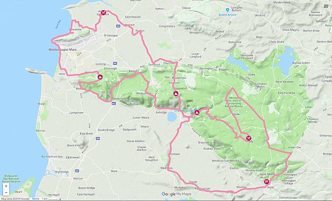 Paul rode the Medium route on the Evans Mendips Sportive.