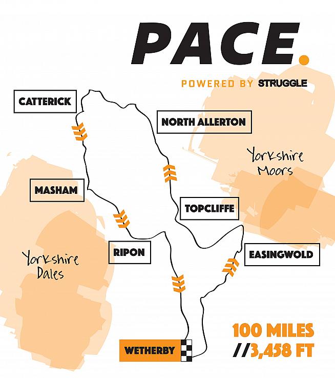 The Pace route isn't flat - but it does dodge a few hills for the sake of speed.