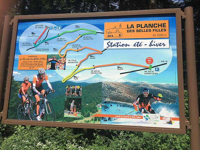 No mention of beech trees here... La Planche des Belles Filles featured in this year's Tour de France.