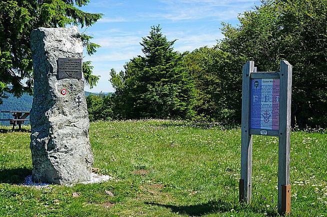 Memorial to resistance fighter Gaston Alexis Wurtz.