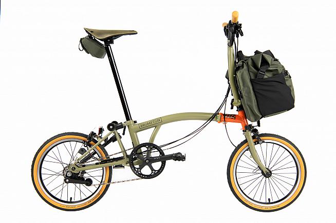 The Brompton Explore is a 6-speed edition that includes luggage and spares to set you up for adventure.