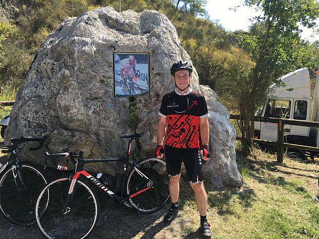 It's a memorial to a legend  not a bike parking spot. Come on  respect please...