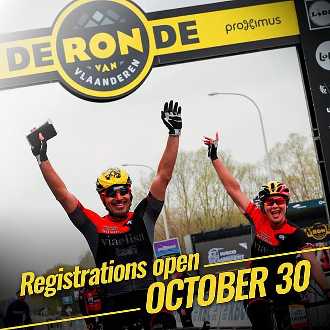 The entry date is confirmed for the 2020 Tour of Flanders sportive.