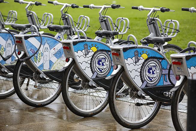 Three high schools in Stirling are the first in the UK to run a free bike share scheme for pupils.