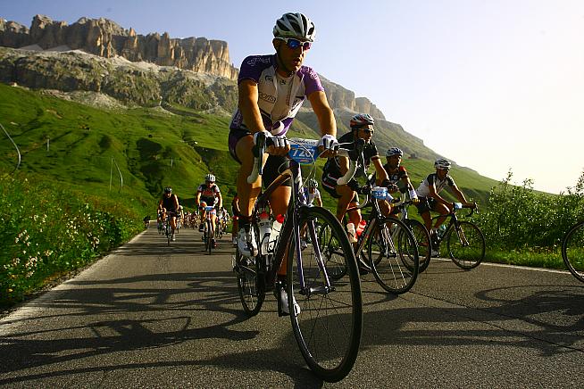 Garry on the Maratona dles Dolomites - his favourite sportive.