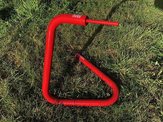 The Cycloc HOBO is a handy bike stand for maintenance or display.