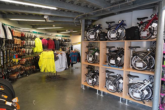 The new Evans Cycles store at Leeds station includes a fully equipped workshop.