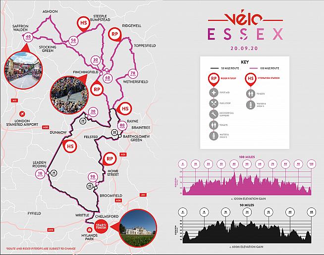 Routes and profiles for the new Velo Essex sportive.