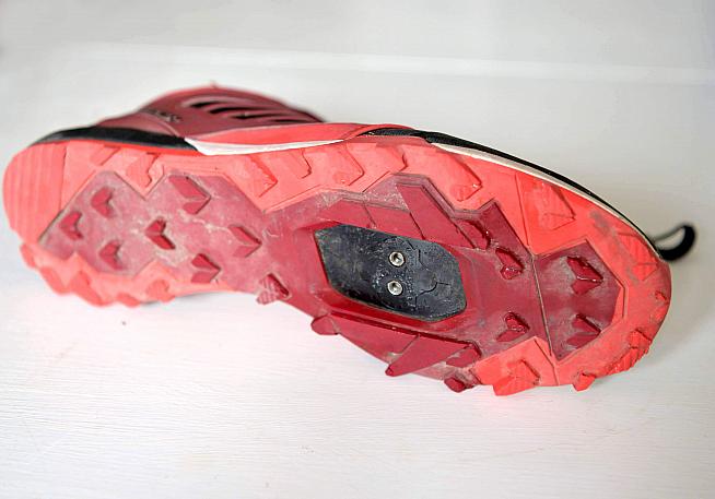 ZAPATOS DE CICLISMO CON FIJACIÓN MTB ROJO ST500 - Decathlon