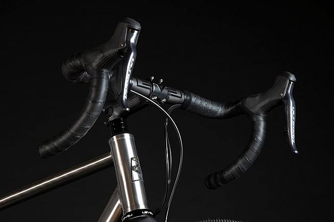 Dropped seatstays and a beefed up headtube are claimed to enhance ride quality.