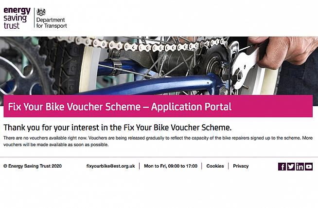 Fix Your Bike Voucher Scheme First Batch Of Vouchers Sells Out In Hours Sportive Com