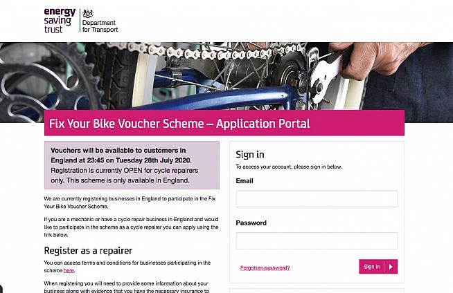 The government's bike repair voucher scheme launches today.