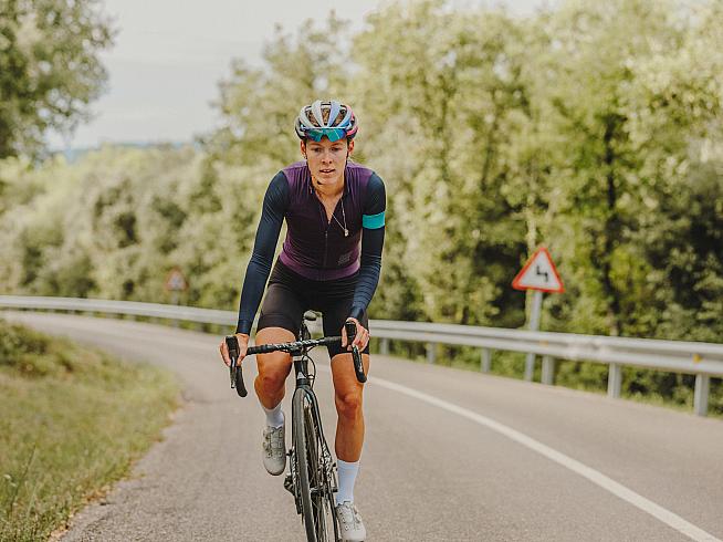 dark green cycling jersey