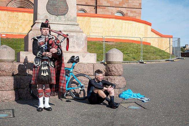 Josh at the finish line in Edinburgh. Credit: Thomas Haywood Photography