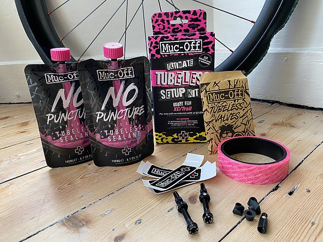 Muc-Off's Ultimate Tubeless Setup Kit takes the hassle out of switching to tubeless tyres.