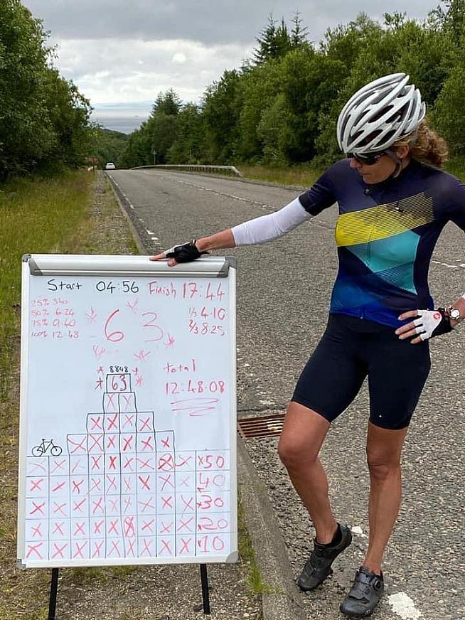 Fiona broke the Scottish women's record by over 6 hours - and took 1h 50 off the men's record too.