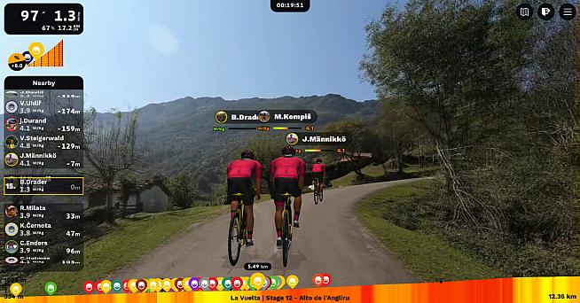 Wattbike users now have easy access to ROUVY's range of virtual courses.