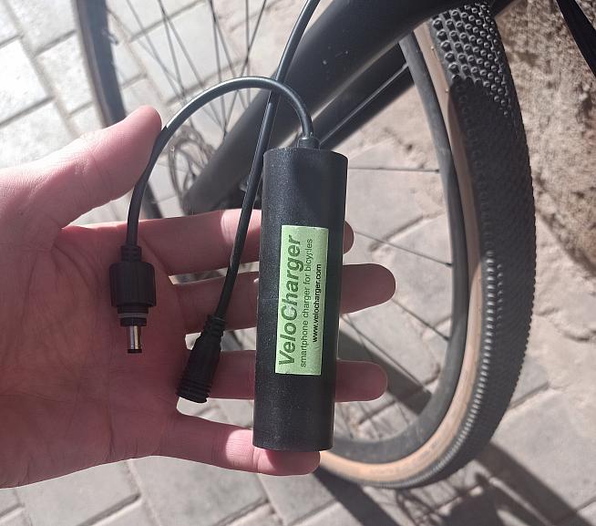 The VeloCharger is a neat gadget that works with your dynamo hub to charge devices while you ride.