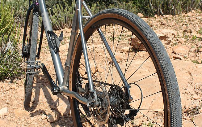 Eoghan fitted the wheels to the Ribble CGR Ti - an ideal build for fast touring in rugged terrain.