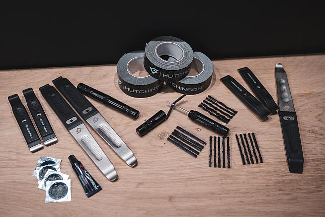 Hutchinson's repair kits cover all aspects of running tubeless tyres.