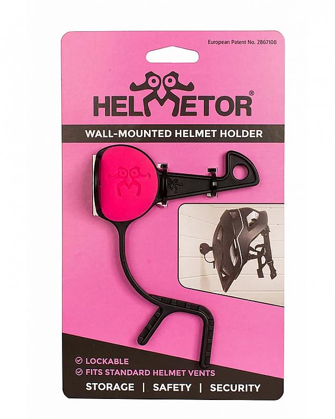 Helmetor is a nifty hanger for storing your cycle helmet out of harm's way.