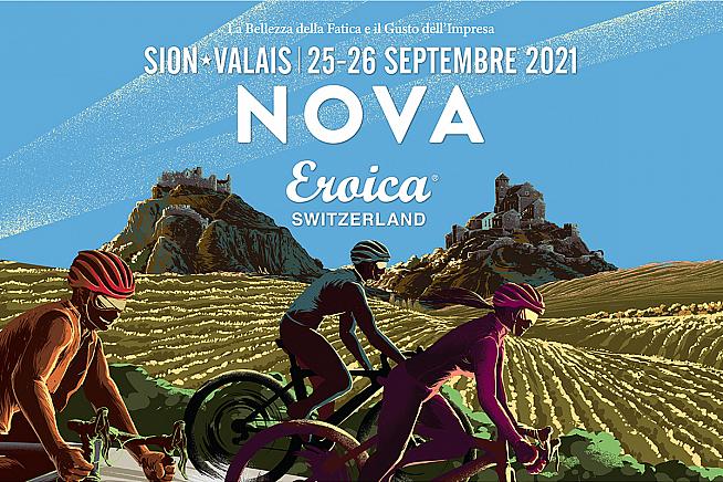 Modern bikes welcome on a medieval and majestic ride: Nova Eroica Switzerland.