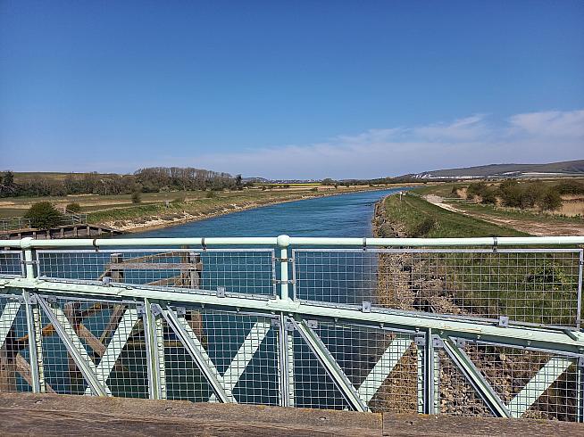 Bridge over the Ouse - flattest part of the course.